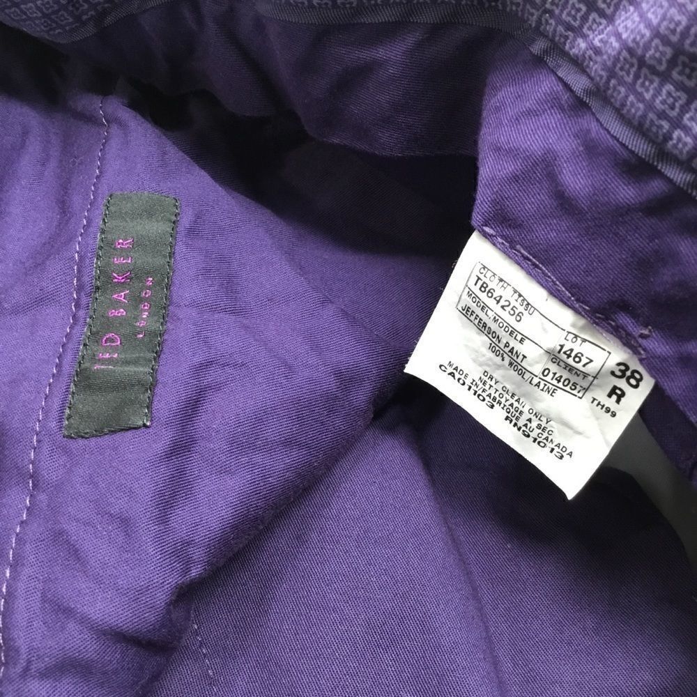 Jefferson Flat Front Solid Wool Dress Pants (B14) - image 8